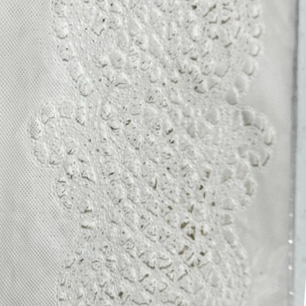 Vintage Better Home Table‎ Runner 16x43 White New Crochet Style Vinyl Scarf Lace